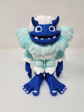 Yeti (Abominable Snowman) 3d Printed Articulated Flexi Factory Figure 5.5" (p)